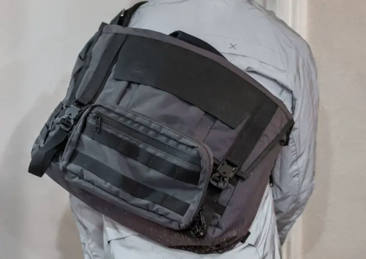 The Mission Workshop Khyte laptop messenger bag, after a ride home via the scenic way. © Cyclocross Magazine