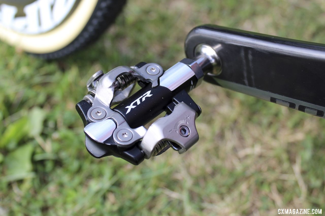 Like many riders, Hyde is running the Shimano XTR M9100 pedals. Stephen Hyde's 2019 Cannondale SuperX. © Z. Schuster / Cyclocross Magazine