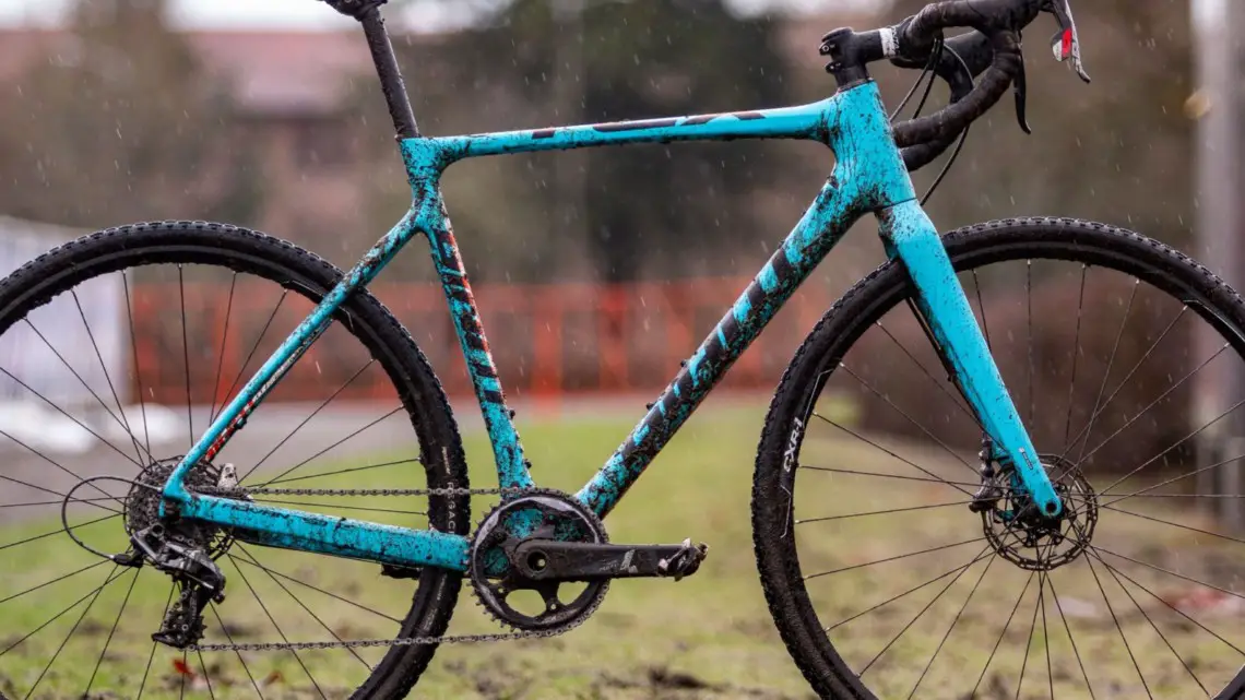 Emily Cameron's Giant TCX Advanced cyclocross bike shortly after winning the Collegiate Club Women's national championship race. 2019 USA Cycling Cyclocross National Championships bike profiles, Lakewood, WA. words: © John Flack | Olympia Endurance Sport Training. Photo: © A. Yee / Cyclocross Magazine