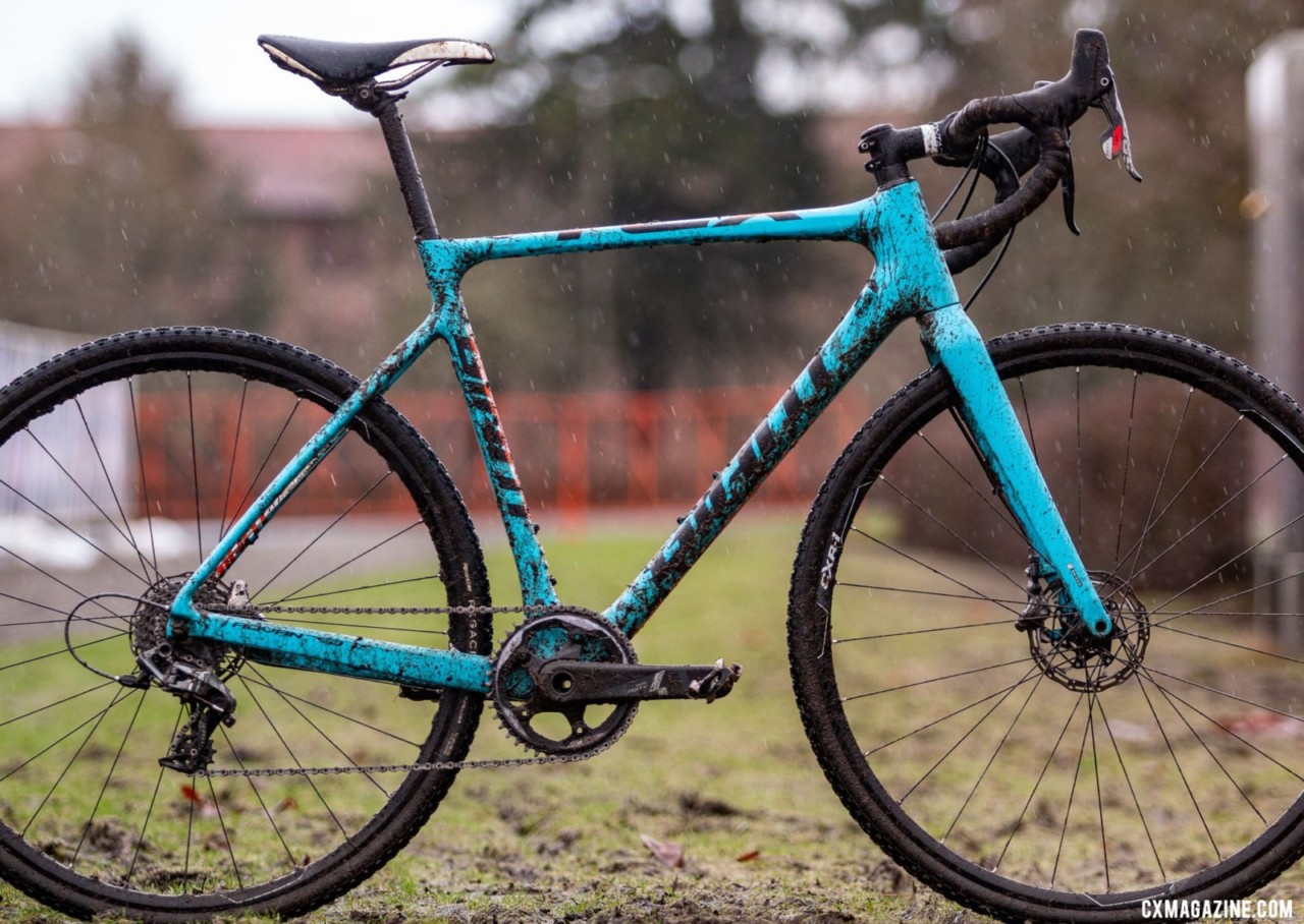 Emily Cameron's Giant TCX Advanced cyclocross bike shortly after winning the Collegiate Club Women's national championship race. 2019 USA Cycling Cyclocross National Championships bike profiles, Lakewood, WA. words: © John Flack | Olympia Endurance Sport Training. Photo: © A. Yee / Cyclocross Magazine