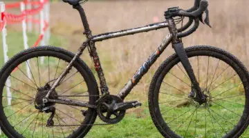 Jack Spranger's Jr 15-16 winning Sage PDXCX cyclocross bike. 2019 Cyclocross National Championships, Lakewood, WA. © A. Yee / Cyclocross Magazine