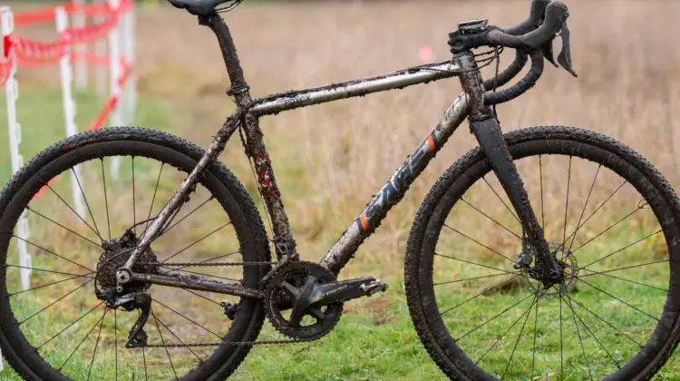 Jack Spranger's Jr 15-16 winning Sage PDXCX cyclocross bike. 2019 Cyclocross National Championships, Lakewood, WA. © A. Yee / Cyclocross Magazine