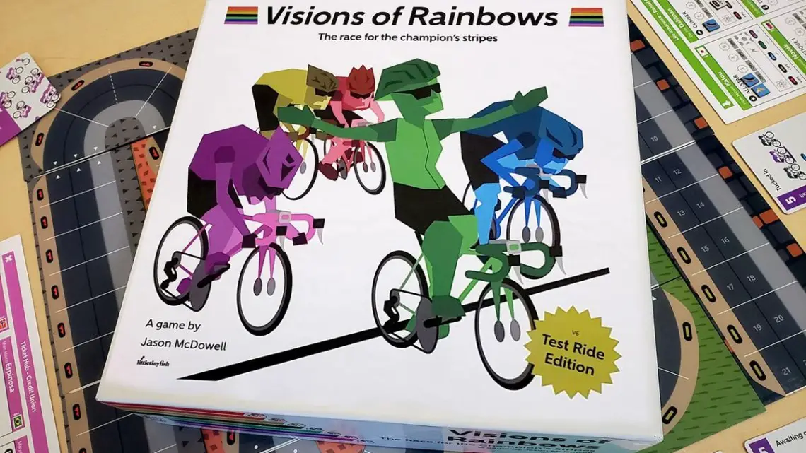 Visions of Rainbows is a new cycling board game by Jason McDowell