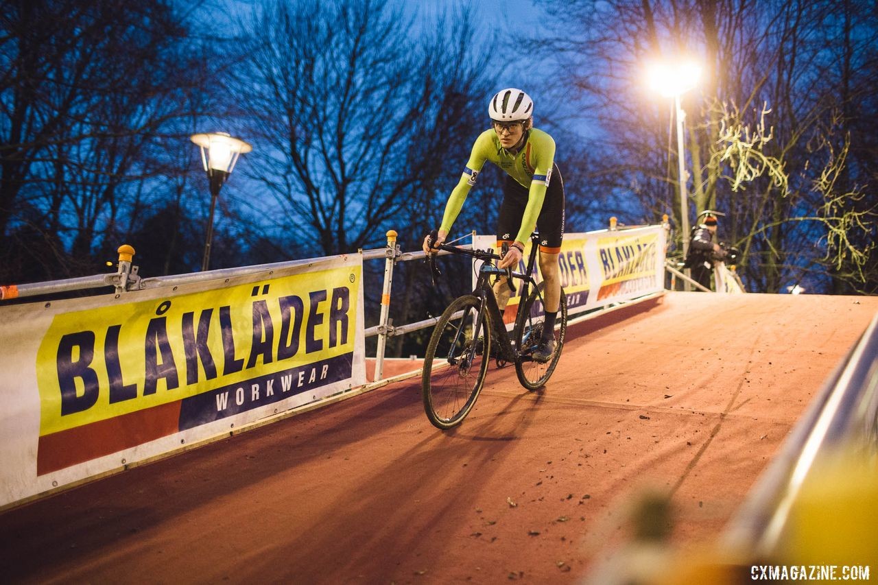 Max Palmer got to experience the famed Diegem night race. © Balint Hamvas