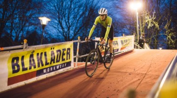 Max Palmer got to experience the famed Diegem night race. © Balint Hamvas