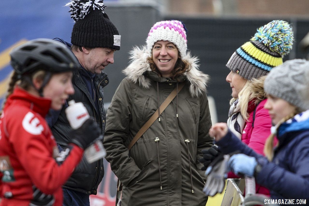 Helen Wyman was in the house for the Helen100 race. 2020 GP Sven Nys, Baal. © B. Hazen / Cyclocross Magazine