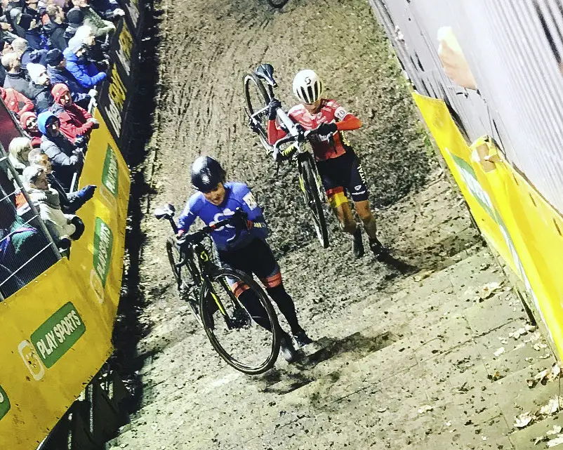 Coogan Cisek did the famed night race at Diegem.