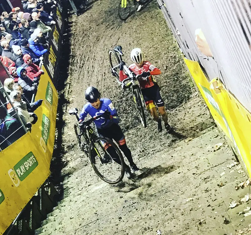 Coogan Cisek did the famed night race at Diegem. 