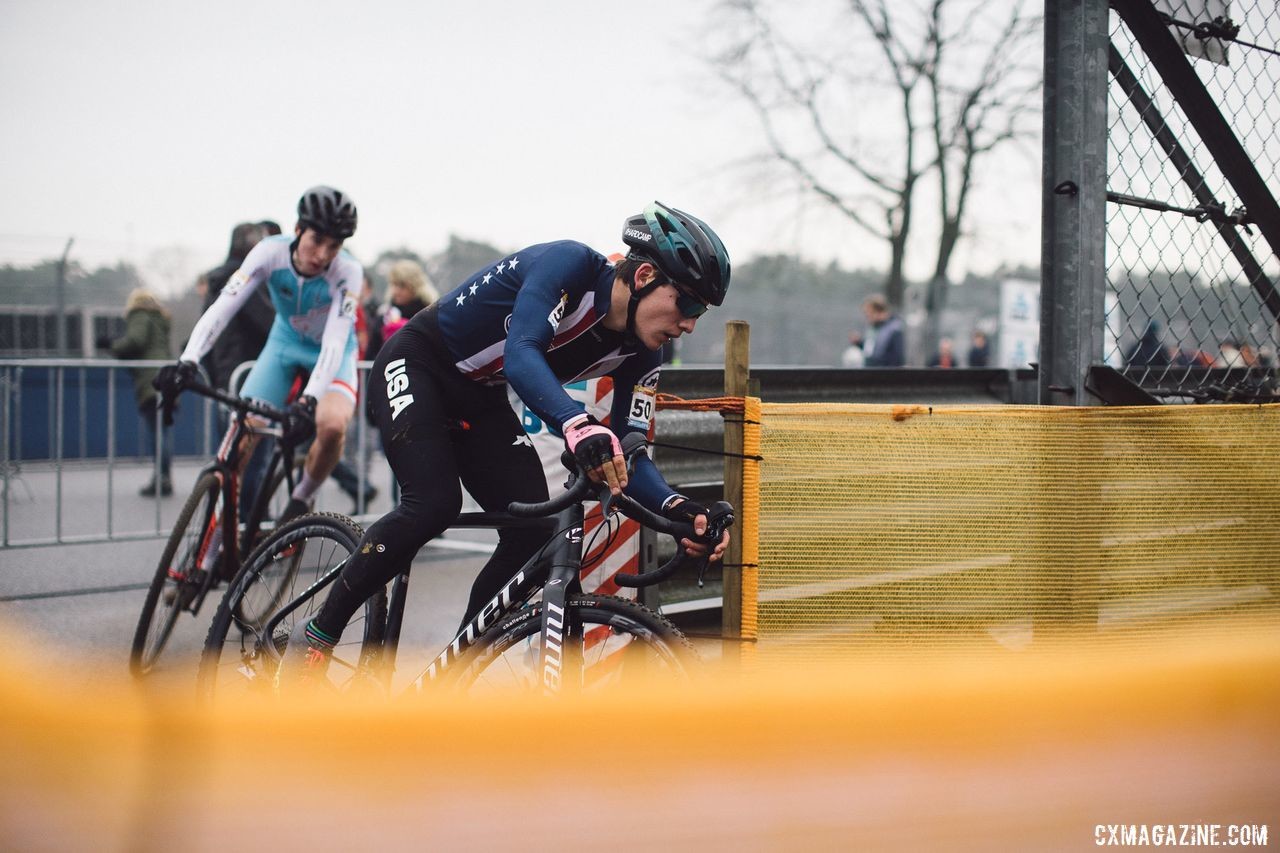 Lucas Stierwalt has had the chance to race against the world's best during EuroCrossCamp. © Balint Hamvas