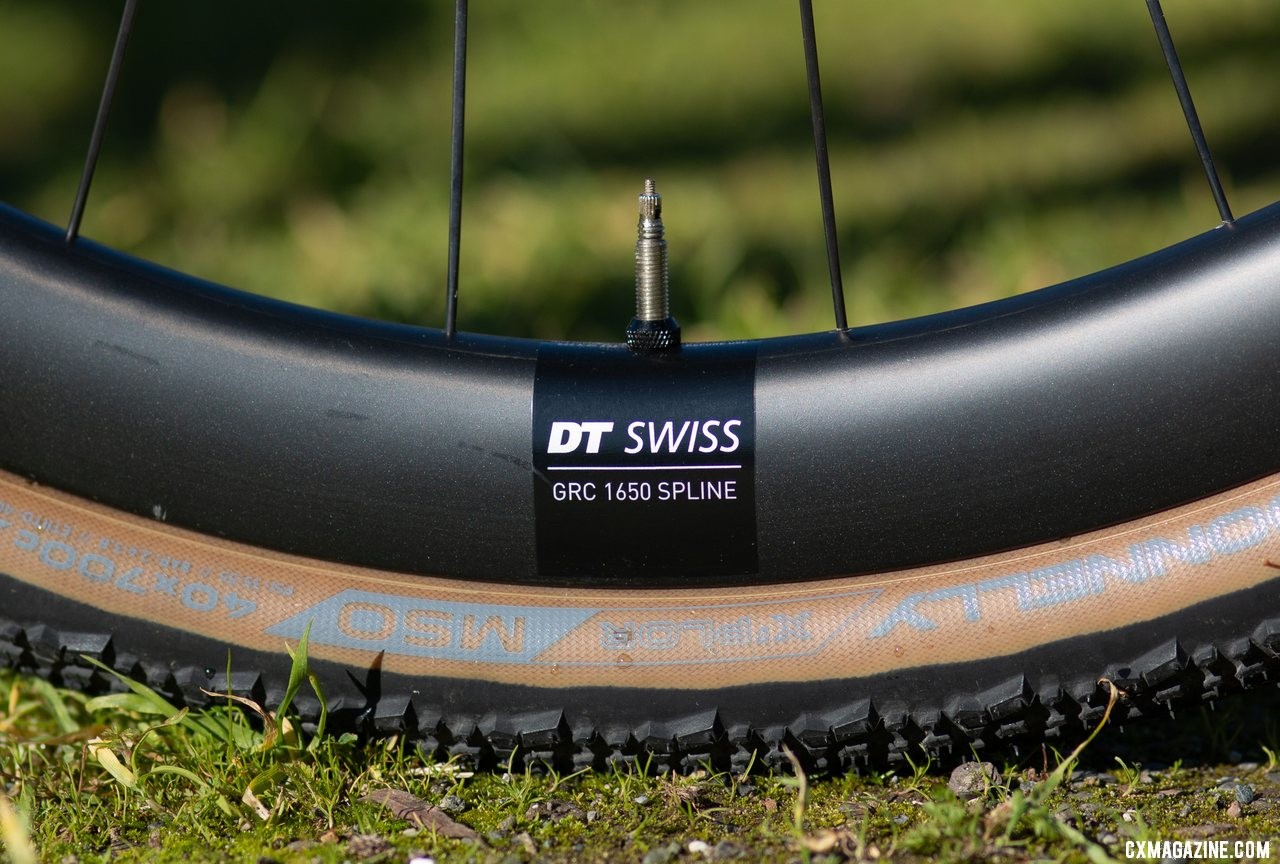 Cervelo teamed with DT Swiss for its own version of the GRC 1400 carbon gravel wheel. The Cervelo Aspero carbon gravel bike. © Cyclocross Magazine