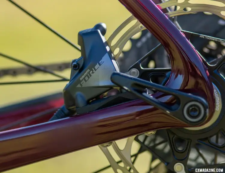 The Cervelo Aspero carbon gravel bike embraces flat mount disc brakes, of course. © Cyclocross Magazine