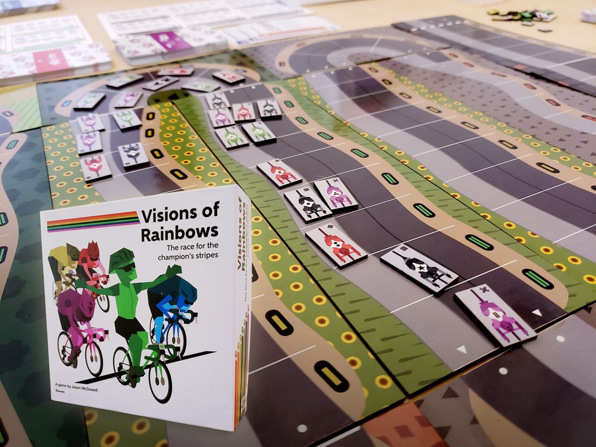 The Visions of Rainbows game board.