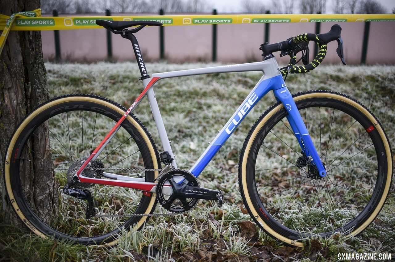 Quinten Hermans' Cube Cross Race C:62 Cyclocross Bike. © E. Haumesser / Cyclocross Magazine