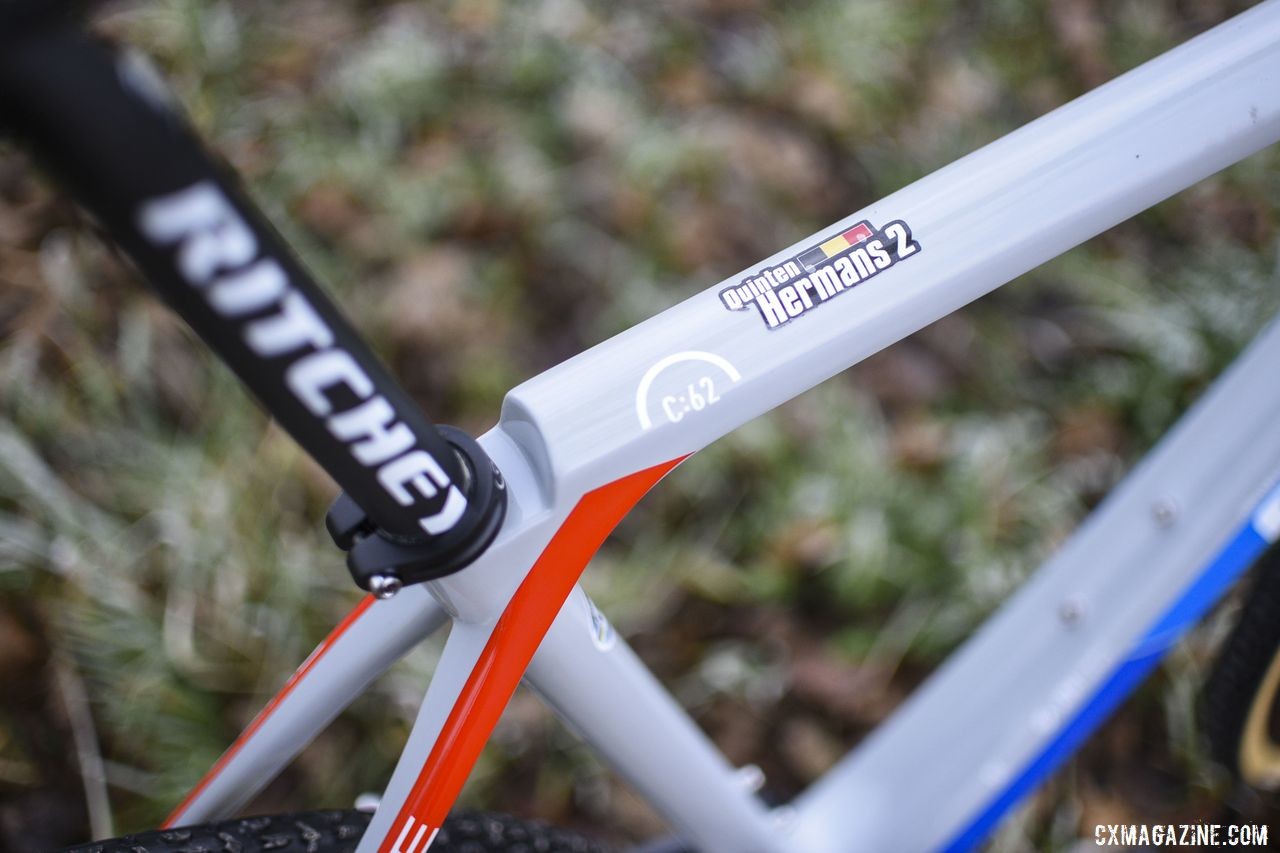 The bike we photographed was Hermans' #2 bike. Quinten Hermans' Cube Cross Race C:62 Cyclocross Bike. © E. Haumesser / Cyclocross Magazine