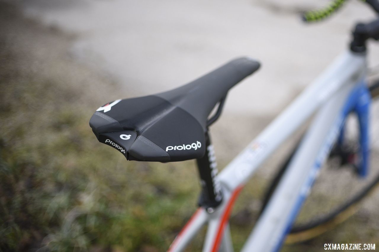 Hermans opted for a Prologo Zero saddle with carbon rails. Quinten Hermans' Cube Cross Race C:62 Cyclocross Bike. © E. Haumesser / Cyclocross Magazine