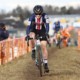 Lizzy Gunsalas took the holeshot and put everyone else on the defensive. 2020 UCI Cyclocross World Championships, Dübendorf, Switzerland. © B. Hazen / Cyclocross Magazine