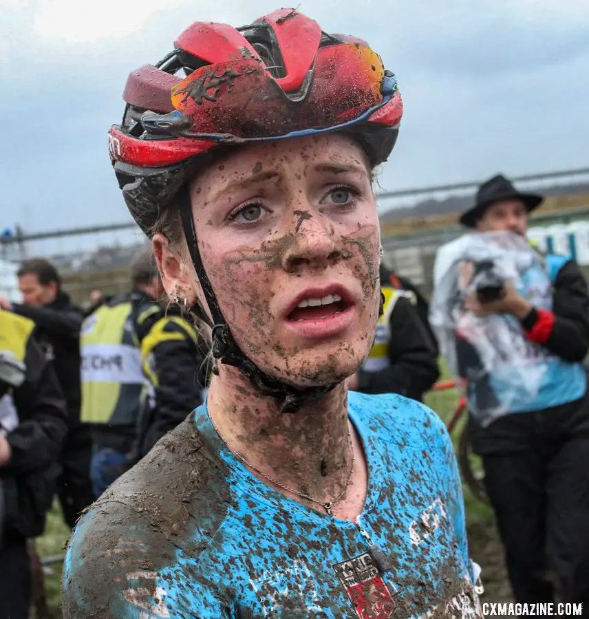 Ruby West had an impressive ride to finish 9th. U23 Women, 2020 UCI Cyclocross World Championships, Dübendorf, Switzerland. © B. Hazen / Cyclocross Magazine