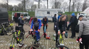 No tent for the Hulst warm-up. © Claude Colpaert