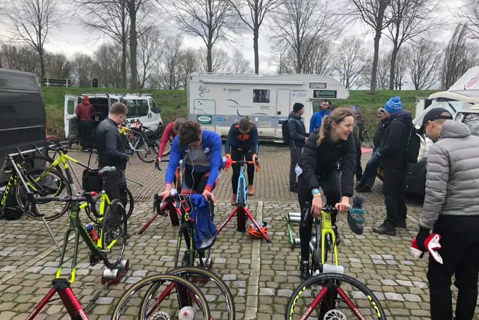 No tent for the Hulst warm-up. © Claude Colpaert