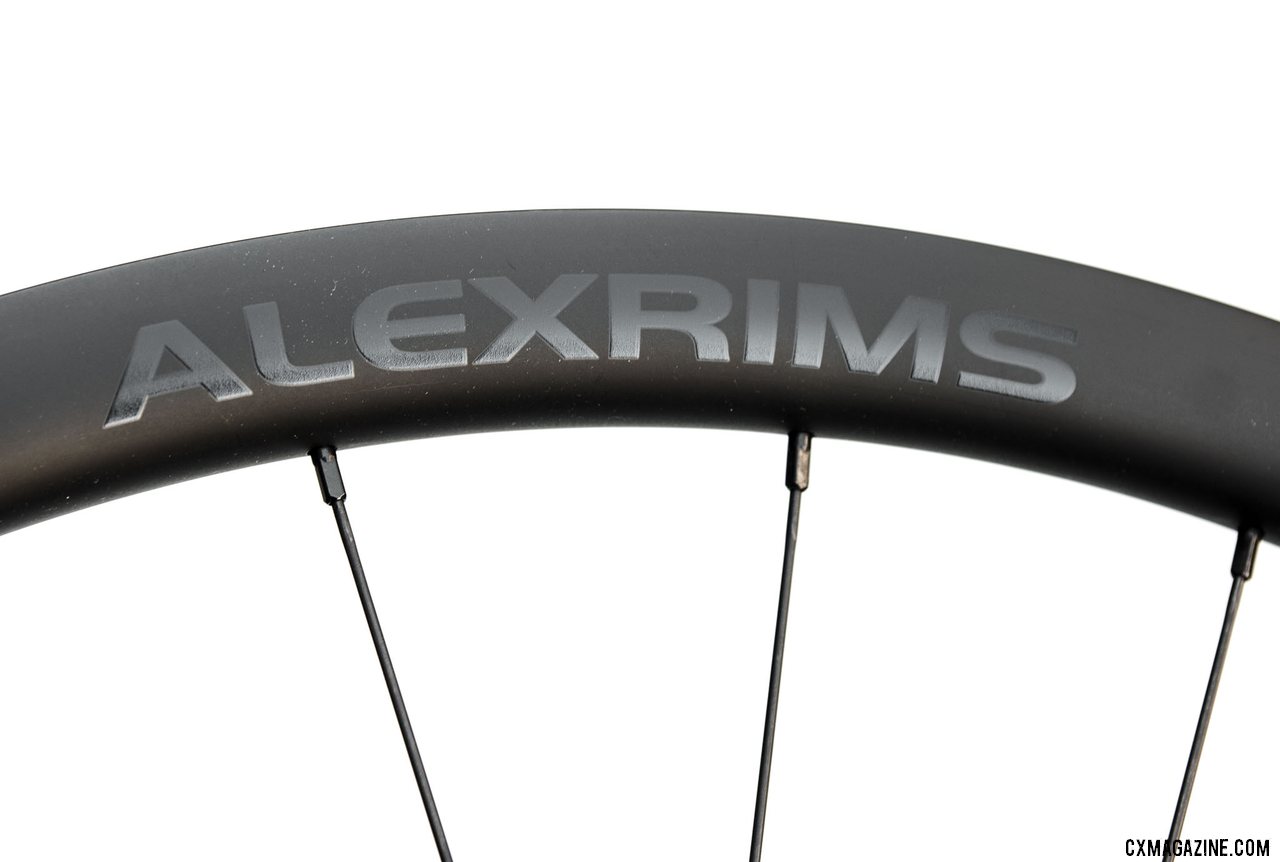 Alex may not be the biggest name in aftermarket wheels, but it aims to be one in the near future thanks to its high-end carbon options. The $1100 Alex Rims Baxter 3.0 25mm-wide carbon gravel wheels. © Cyclocross Magazine