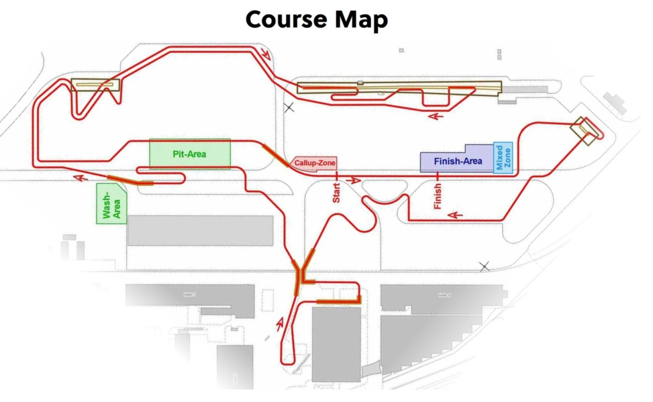 2020 Cyclocross World Championships Course Map, Dübendorf, Switzerland