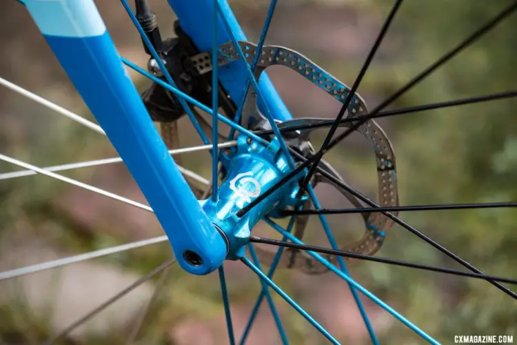 The Industry Nine UL 240c TRA Carbon Tubeless Clincher Wheelset with its alloy spokes have remained true and round over our long-term test. © C. Lee / Cyclocross Magazine