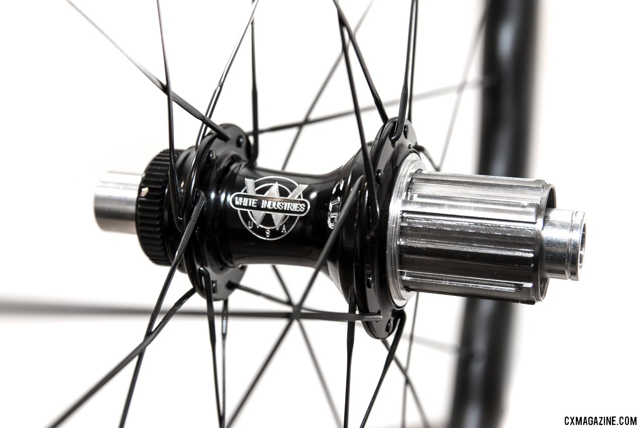 White Ind CLD rear hub has Ti freehub body with 3 pawl/48pt mechanism © C. Lee / Cyclocross Magazine