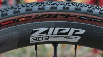 Zipp's new Firecrest 303 tubeless disc brake carbon wheelset gets shallower, wider and lighter. © Cyclocross Magazine