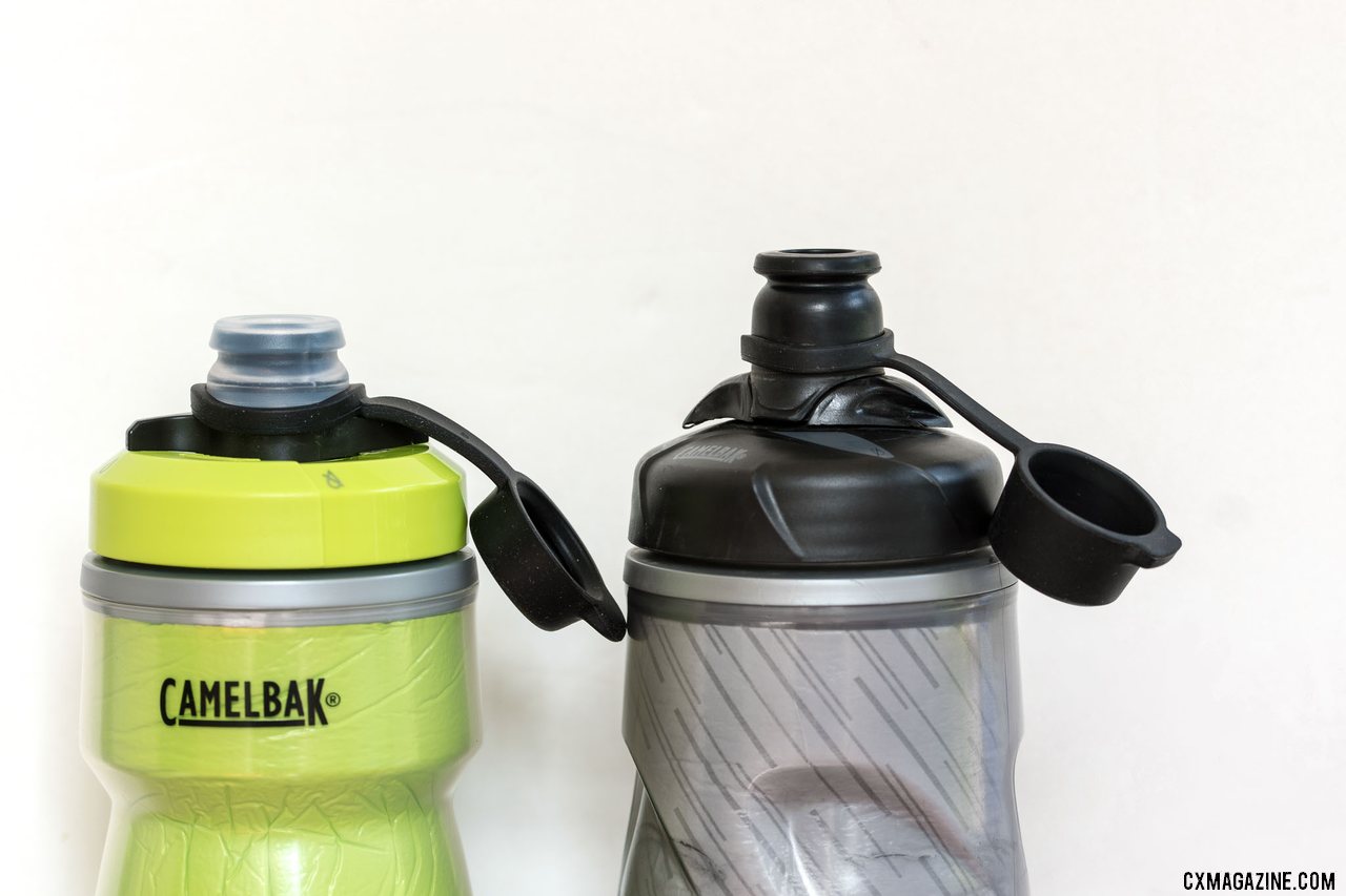 The new Camelbak Podium bottle top is shorter and flatter. © Cyclocross Magazine