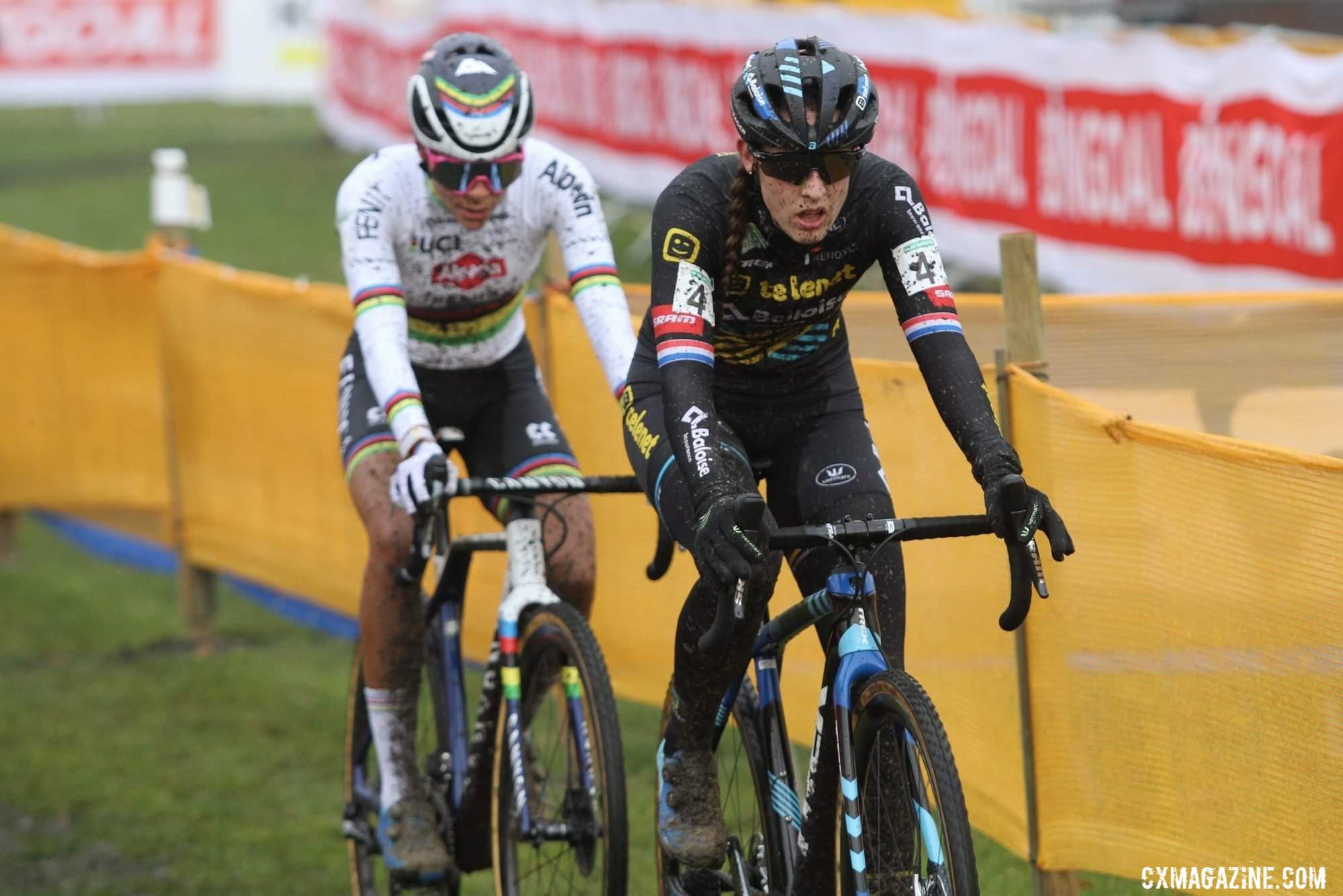 Alvarado and Brand at 2020 Superprestige Boom © Cyclocross Magazine