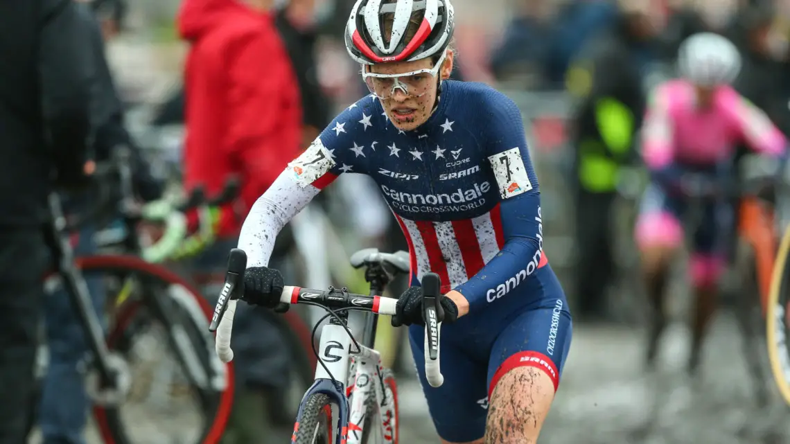 Clara Honsinger at the 2020 Ethias Cross Essen. photo: Ethias Cross / photopress.be