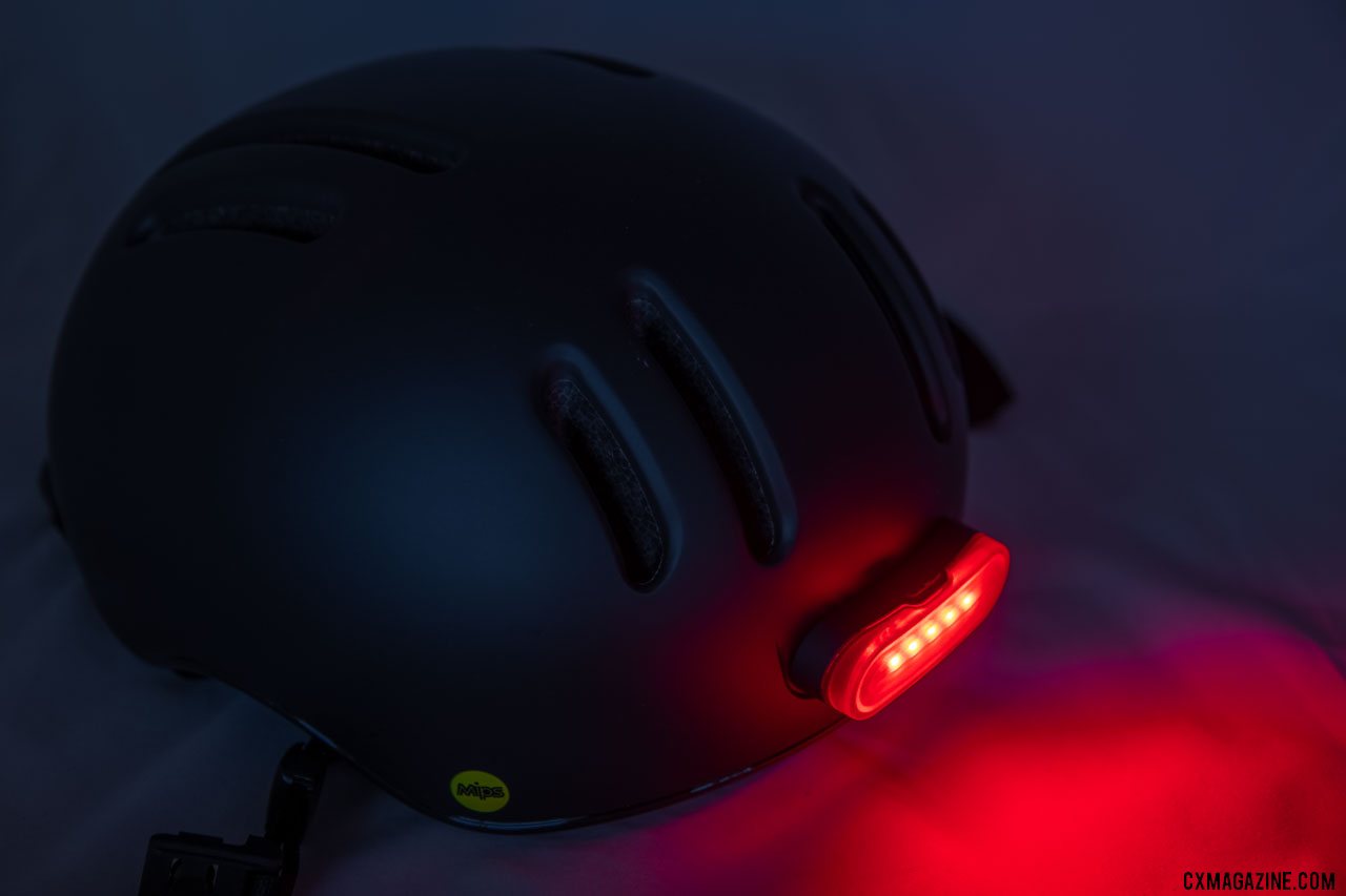 Thousand's Chapter MIPS cycling helmet features a removable rear LED light that attaches with a magnet. © Cyclocross Magazine