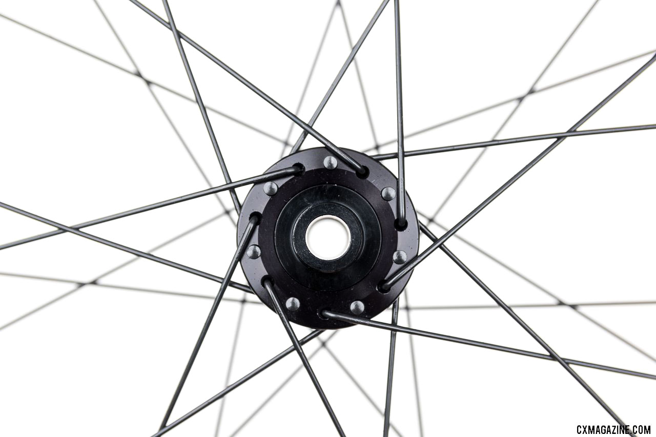 28 db spokes symetrically laced X3 front and rear