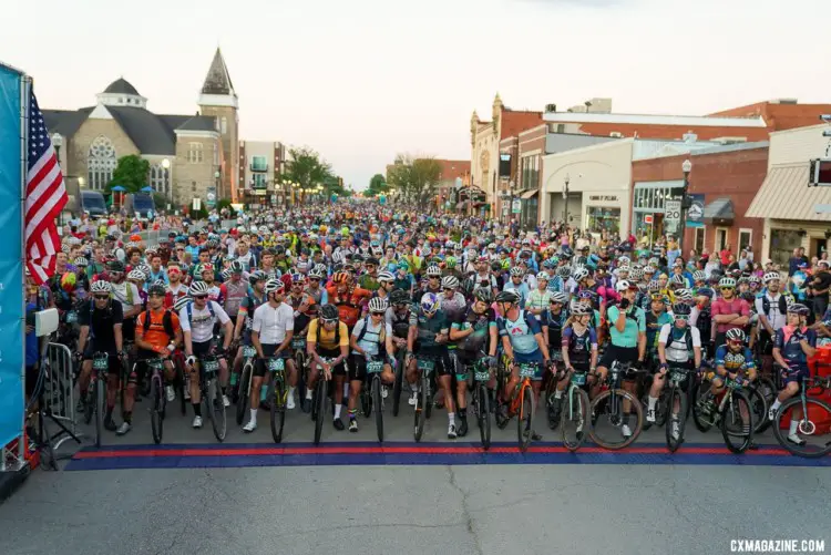 2021 Unbound Gravel 200 start. photo: Life Time