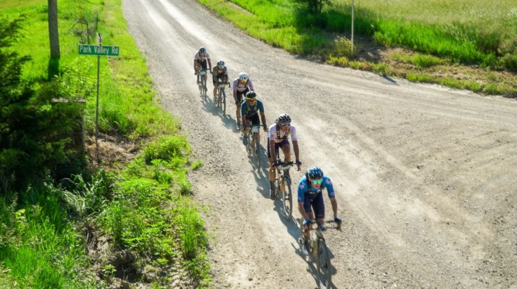 Hot, dry conditions greeted racers for the 2021 Unbound Gravel 200. photo: Life Time