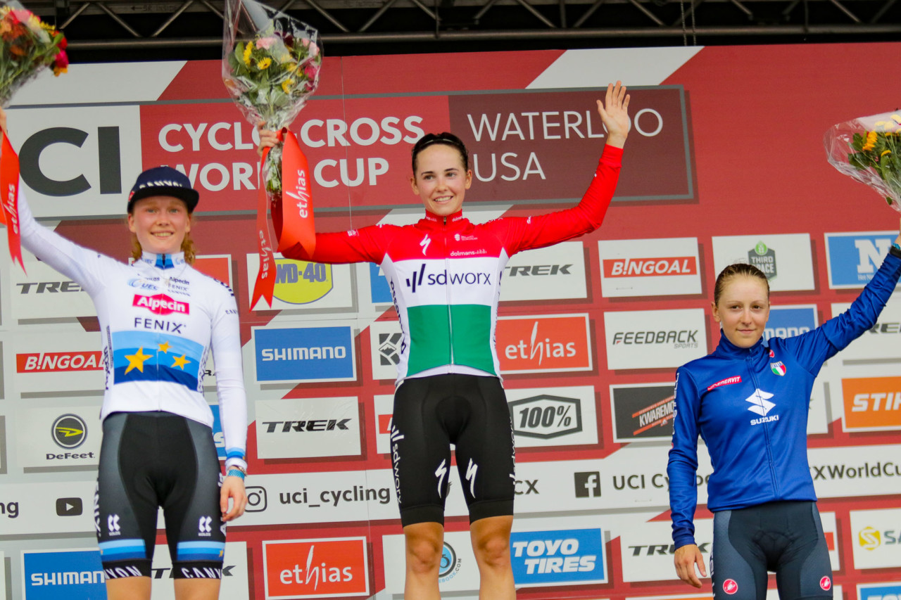 2021 UCI Cyclocross World Cup Waterloo, Elite Women. © D. Mable / Cyclocross Magazine