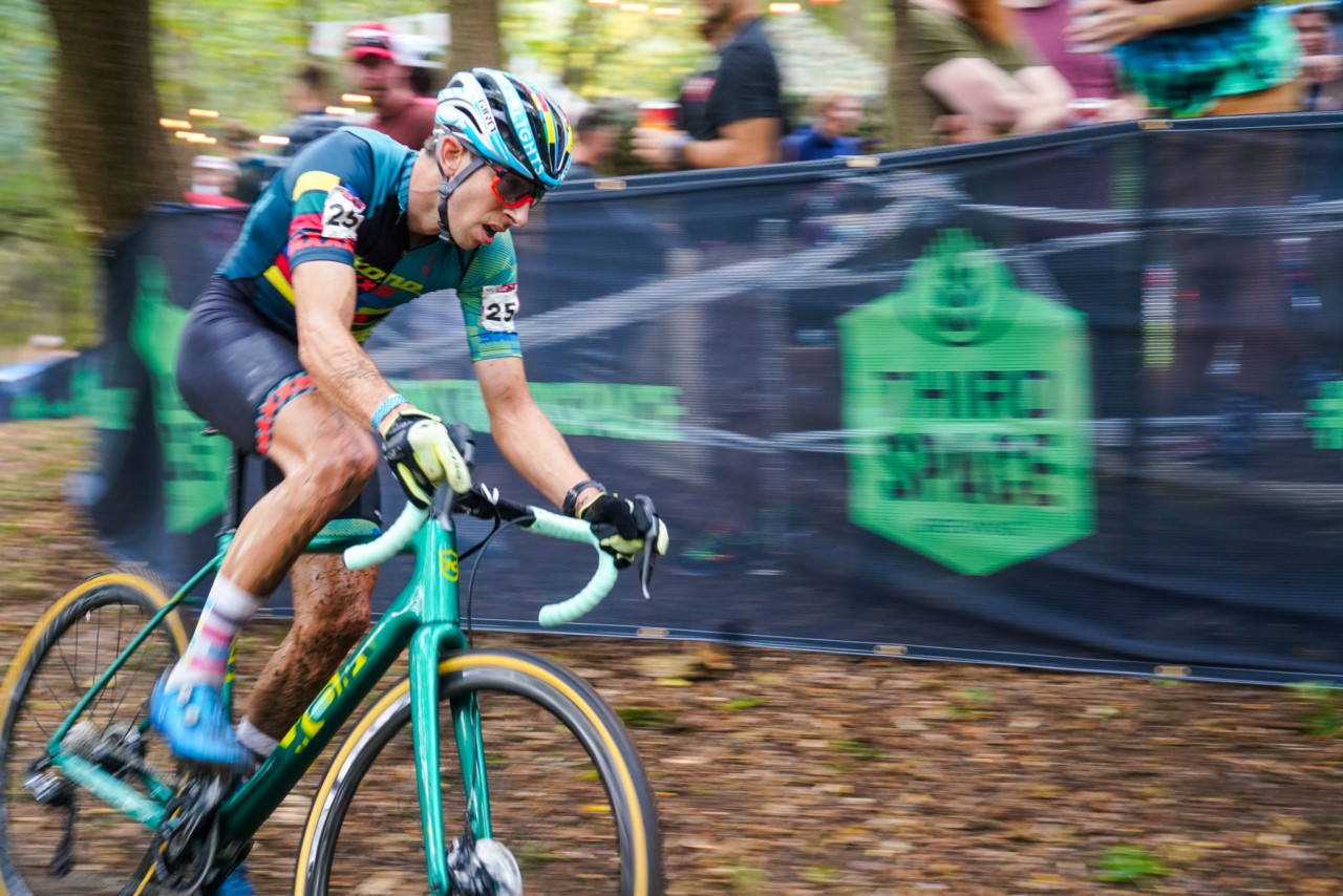 Kerry Werner raced to a top-15. 2021 UCI Cyclocross World Cup Waterloo, Elite Men. © D. Mable / Cyclocross Magazine