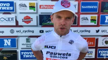 Eli Iserbyt interview after the 2021 Iowa City Cyclocross World Cup