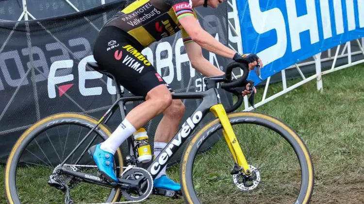 Marianne Vos' World Cup Waterloo-winning prototype Cervelo R5CX cyclocross bike. © J. Corcoran / Cyclocross Magazine