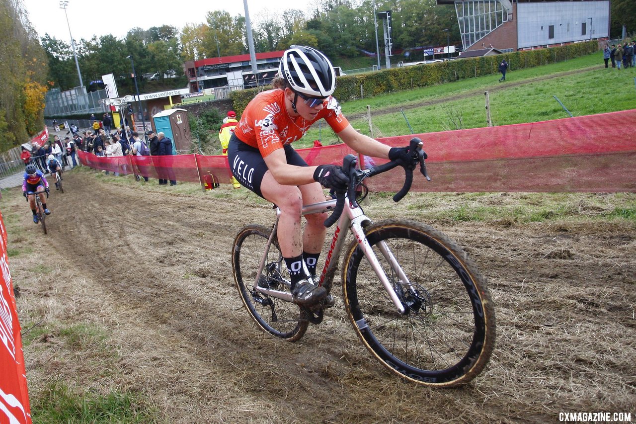 Corey Coogan Cisek. 2021 UCI Cyclocross World Cup Overijse, Elite Women, October 31. © B. Hazen / Cyclocross Magazine