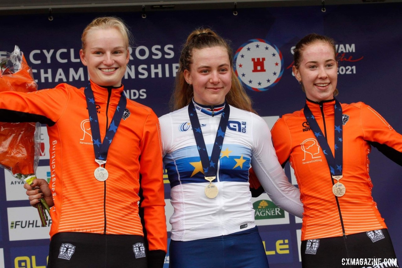 Zoe Backstedt takes the 2021 UEC Cyclocross Championships at Col du Vam