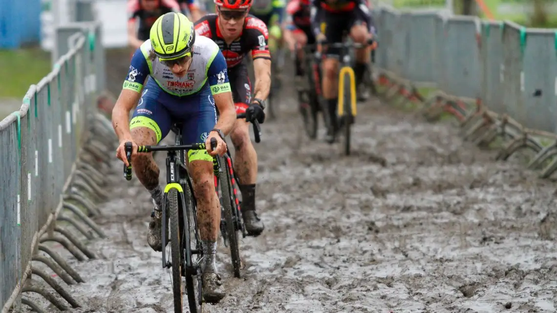 Quinten Hermans. 2021 X2O Trofee Azencross Loehout Elite Men. © B. Hazen / Cyclocross Magazine