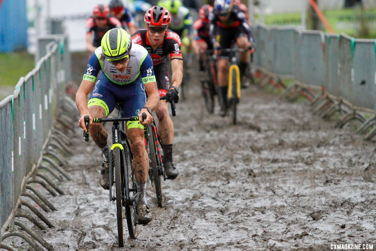 Quinten Hermans. 2021 X2O Trofee Azencross Loehout Elite Men. © B. Hazen / Cyclocross Magazine