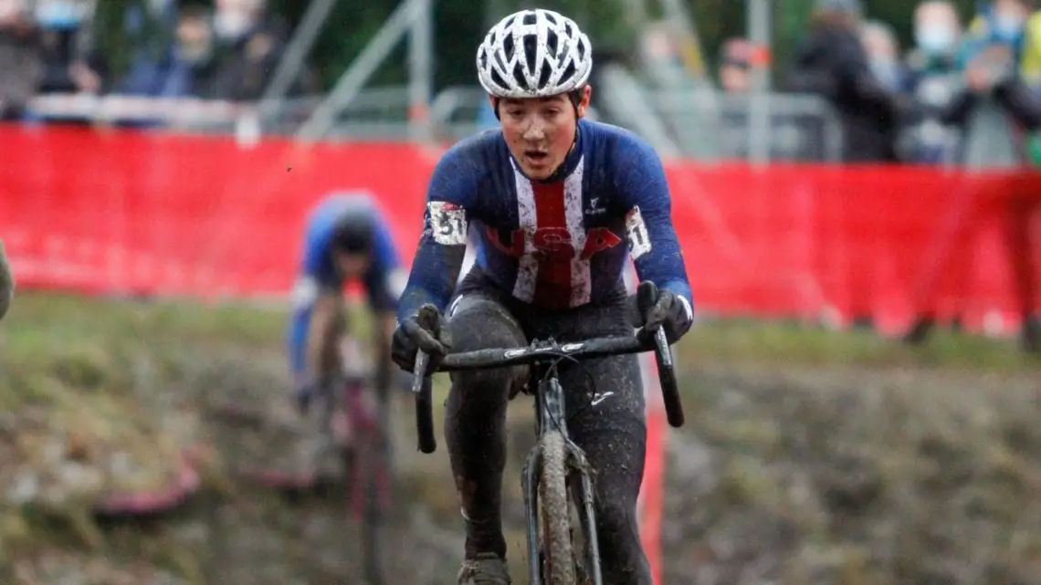 Andrew August. 2021 Namur UCI Cyclocross World Cup, Junior Men. © B. Hazen / Cyclocross Magazine