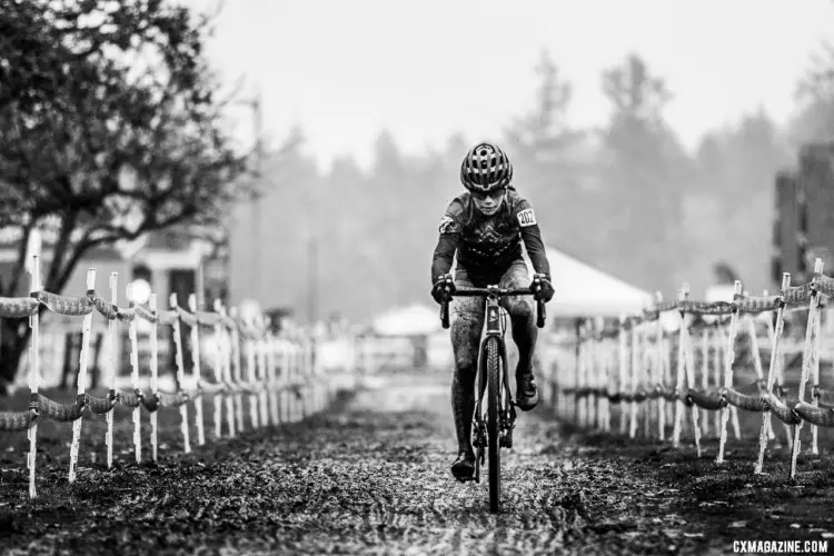 Vida Lopez de San Ramon. Junior Women 13-14. 2019 Cyclocross National Championships, Lakewood, WA. © A. Yee / Cyclocross Magazine