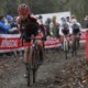 Fem van Empel takes the lead. 2021 Zolder Superprestige, Elite Women. © B. Hazen / Cyclocross Magazine