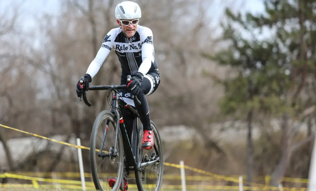 Jim Cochran won the 2021 Cyclocross Nationals 55-59 race. photo: Cochran tuning up for Nationals one week before Nationals by Jeff Corcoran