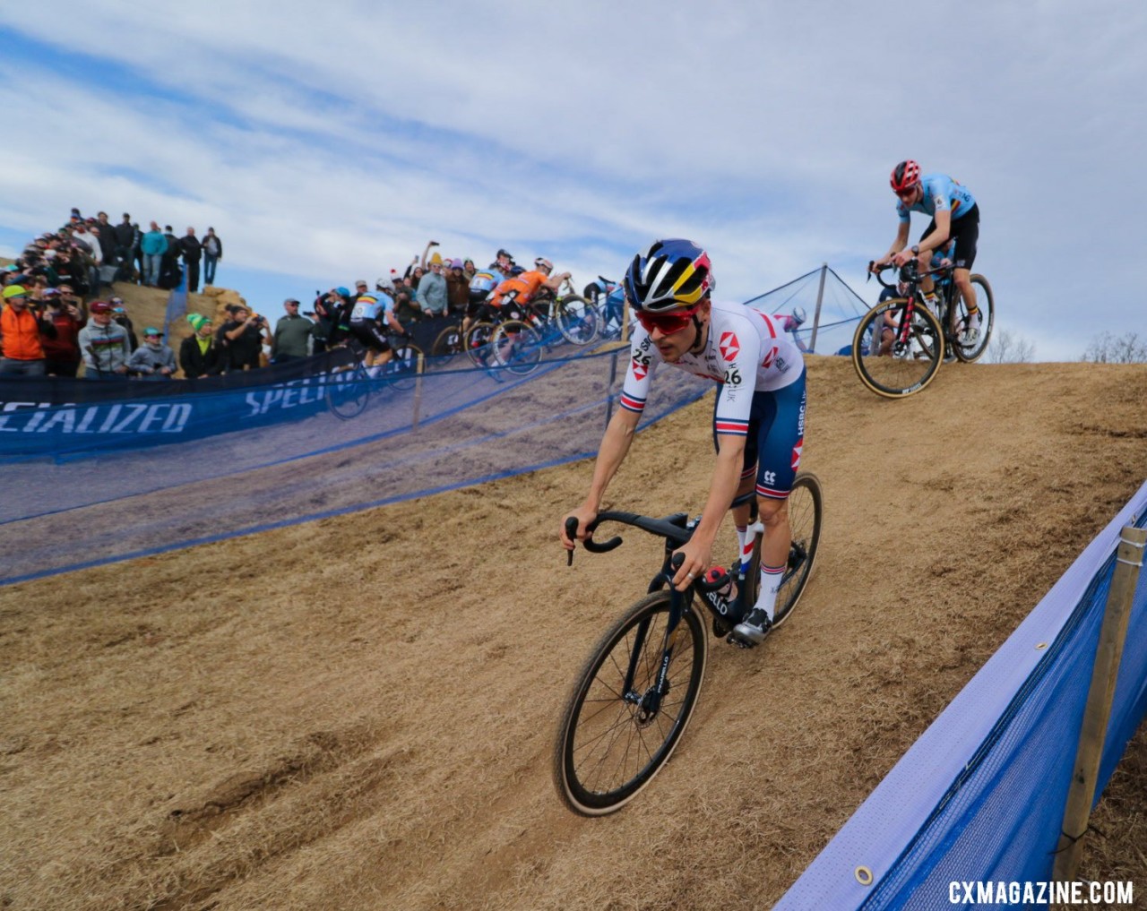 Pidcock was dominant on his way to win the Elite Men's title. 2022 Cyclocross World Championships, Fayetteville, Arkansas USA. © D. Mable / Cyclocross Magazine