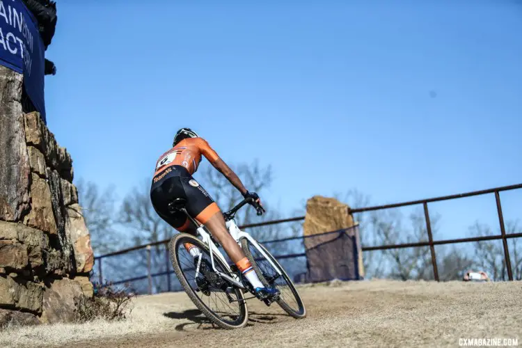 Ceylin del Carmen Alvarado. 2022 Cyclocross World Championships, Fayetteville, Arkansas USA. © J. Corcoran / Cyclocross Magazine