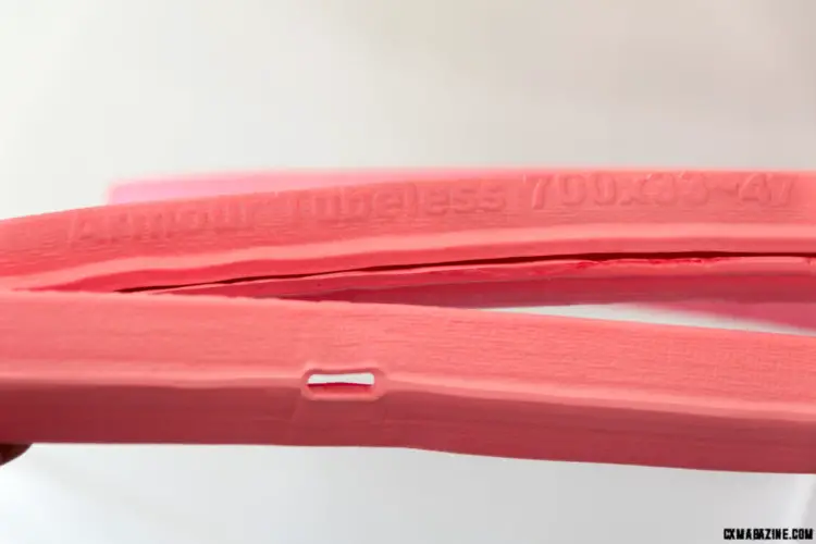 the Tannus Armour tubeless insert © C. Lee / Cyclocross Magazine